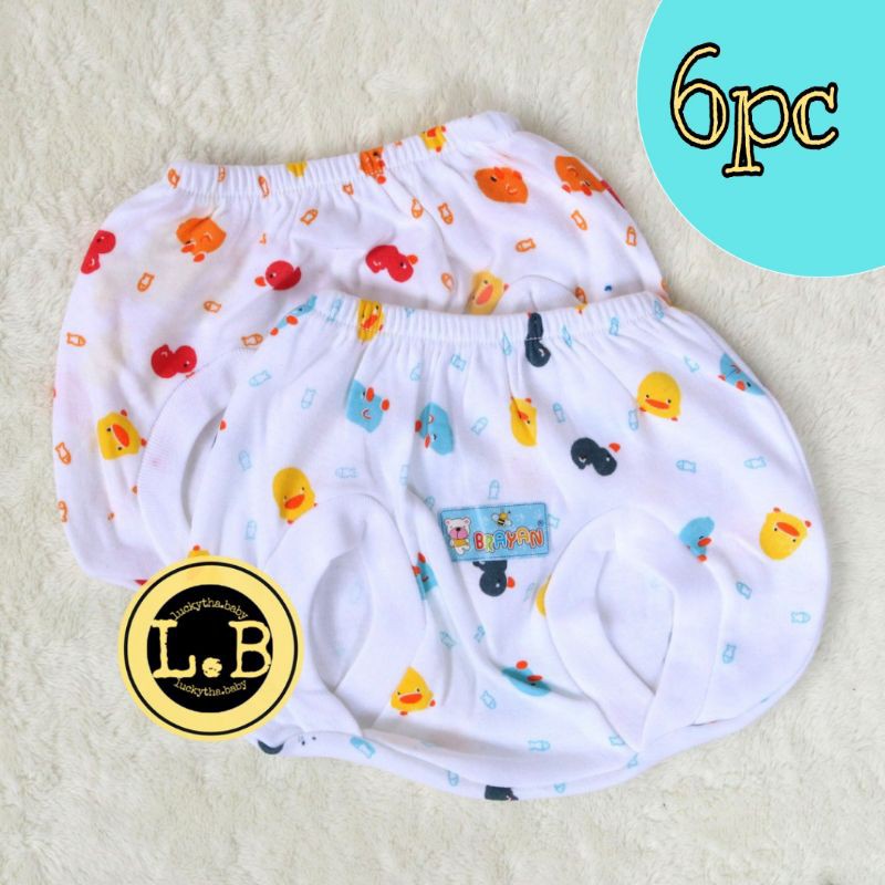 6 pcs celana bayi / celana pop bayi / celana kacamata / celana pendek bayi shankusen