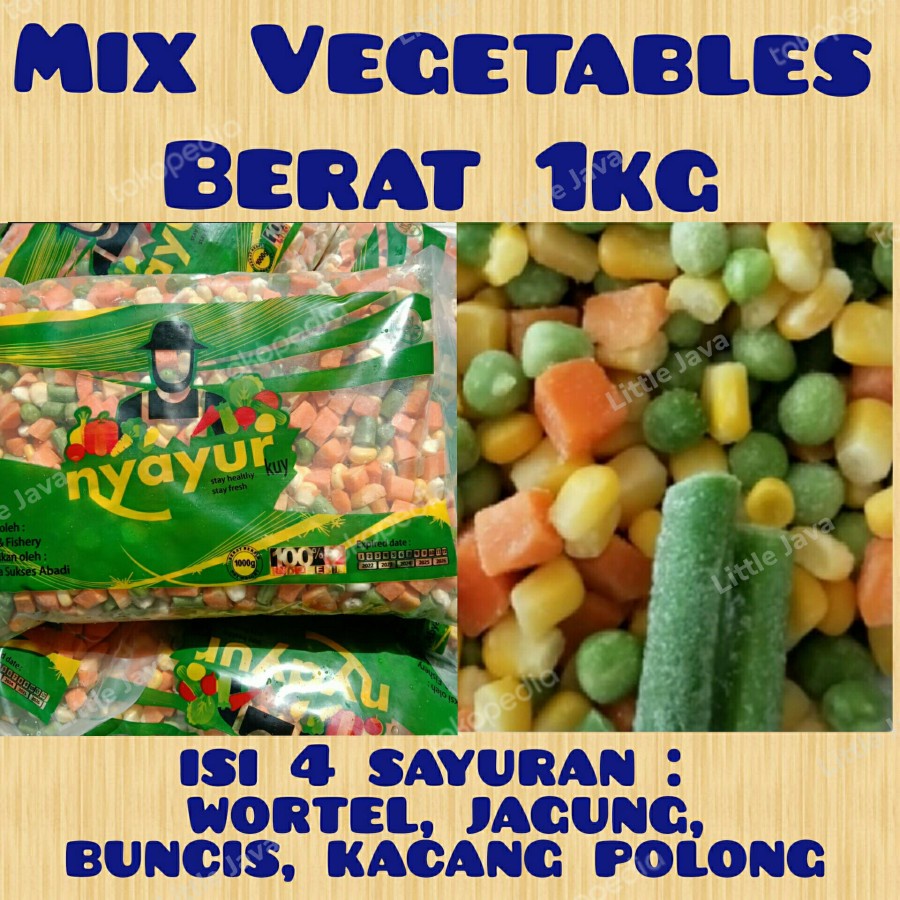 

Mixed Vegetable Frozen 500gr dan 1kg (Sayuran Beku)