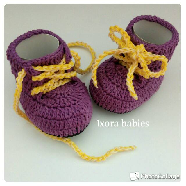 Sepatu bayi rajut sport