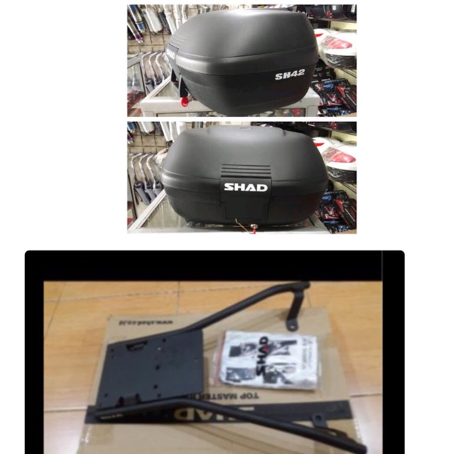 Paketan box shad 42 shad42 dan bracket box shad nmax breket box shad nmax