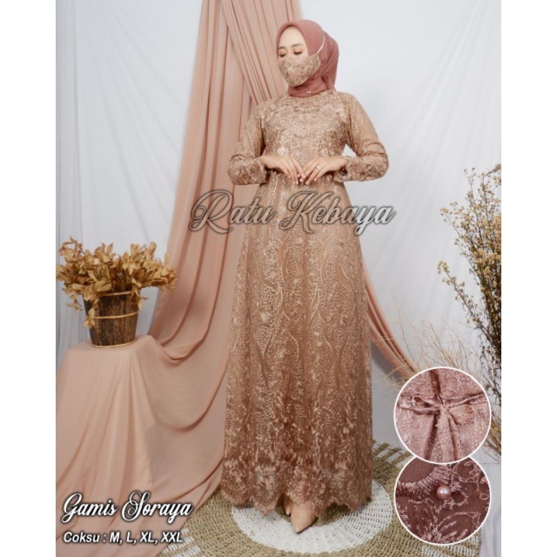 NEW REALPICT GAMIS SORAYA/GAMIS PESTA MEWAH/BY RATU KBY