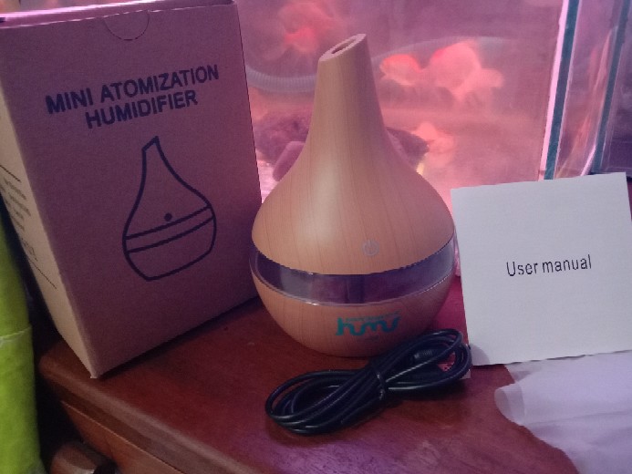 [promo] Taffware Air Humidifier Diffuser Aromaterapi Wood Grain 300ml - Humidifier Ultrasonic