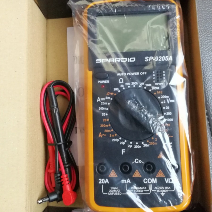 Multimeter Digital Spardio Multitester Avometer SP-9205A SP 9205 A