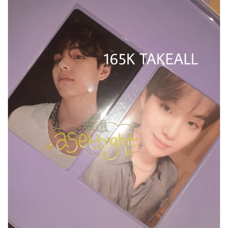 Official photocard d6 festa taehyung & persona 2 suga