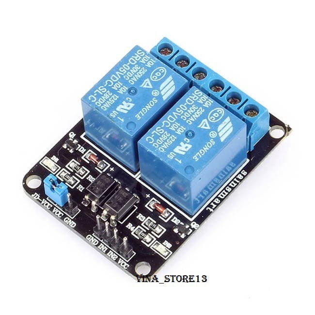 Relay Module 5V 2 Channel 2ch untuk Arduino Modul Relay 5 V