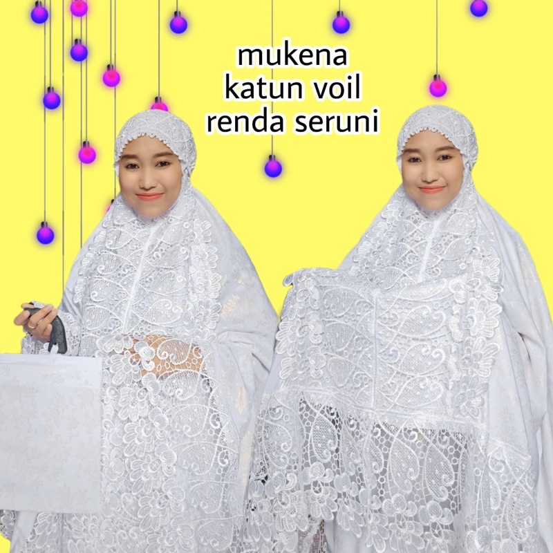 Mukena Princess Putih Bersih Full KD