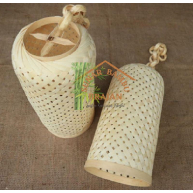 Kap Lampu Tabung | Kap Lampu Gantung | Kap Lampu Unik | Kap Lampu Bambu | Kerajinan Bambu