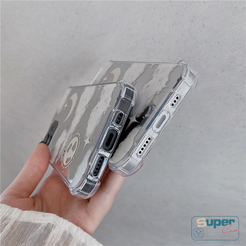 Soft Case Tpu Motif Langit Berbintang Untuk iPhone 11 12 13 Pro Max 7Plus 8Plus X XR XS Max SE 2020