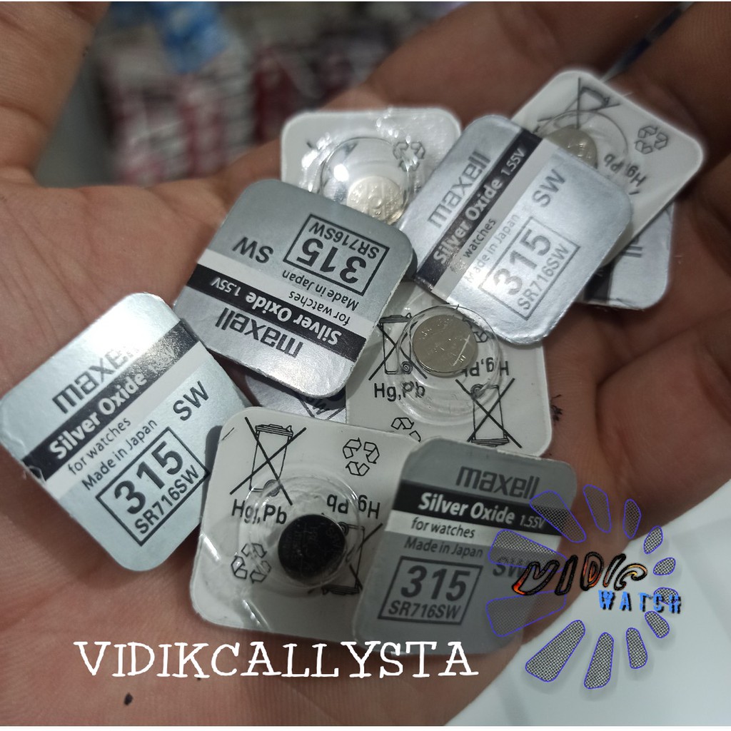 BATERAI JAM TANGAN MAXL 315 SR716SW SR 716 SW ORIGINAL SP BATRE BATREI BATERAI KANCING JAM TANGAN