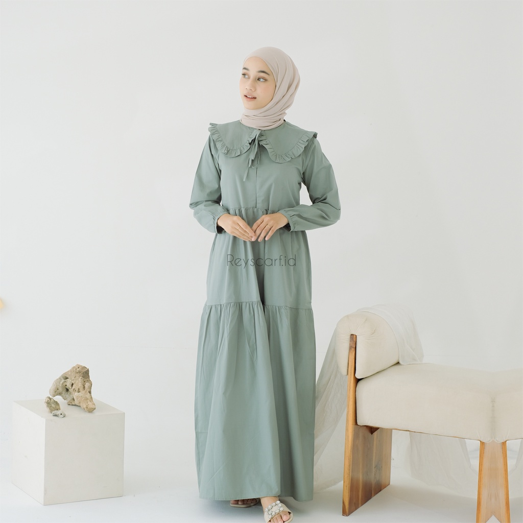 Mono Dress By Reyscarf.id Bahan Katun Poplin Premium - Dress Dewasa Elegant Adem Nyaman Dipakai - Bisa COD-PART2