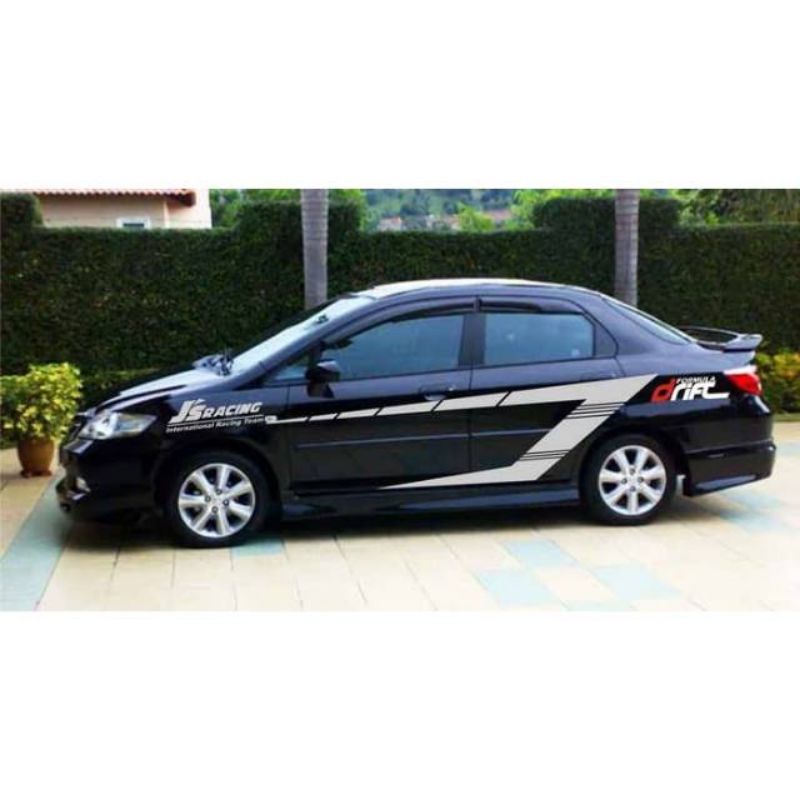 stiker mobil sedan stiker keren