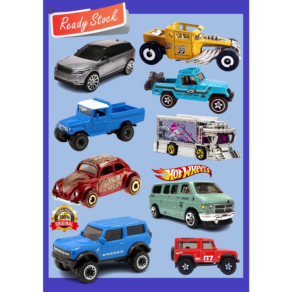 Hot Wheels Murah Original VW Volkwagen Beetle Range Rover Toyota Land Cruiser Bebas Pilih Varian