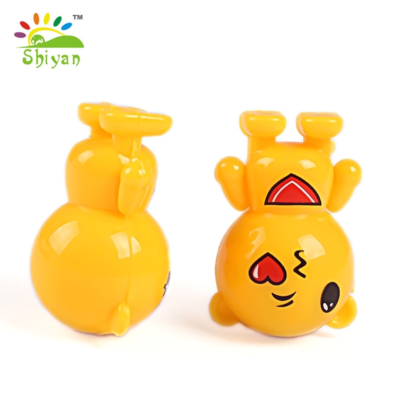 [Shiyan] mainan anak tumbler roly poly motif emoticon lucu pengiriman RANDOM