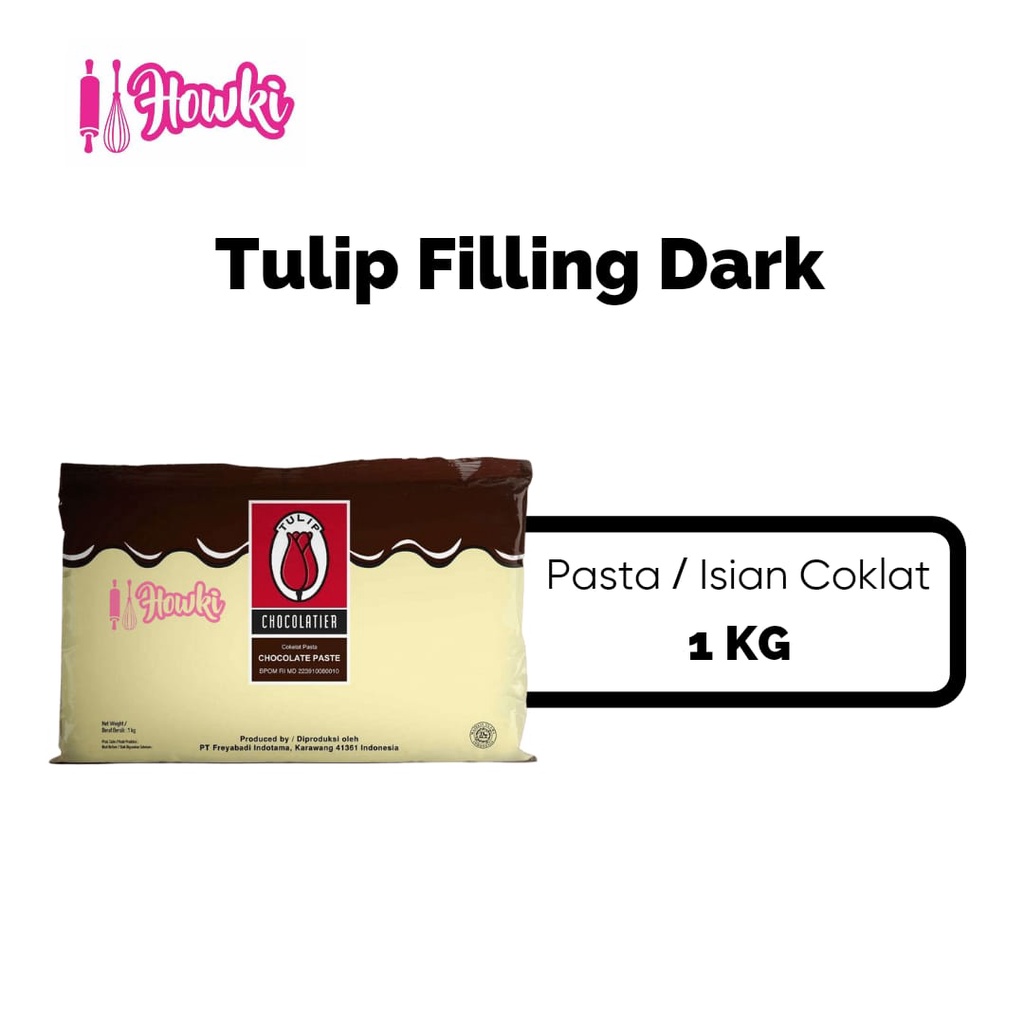 

Coklat Filling Tulip Dark / Isian Roti Cokelat 1 kg.