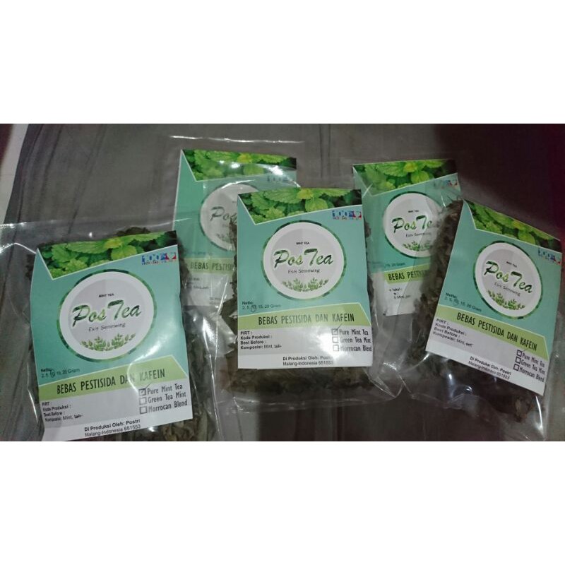 

Mint kering Pos Tea Herba Daun Mint