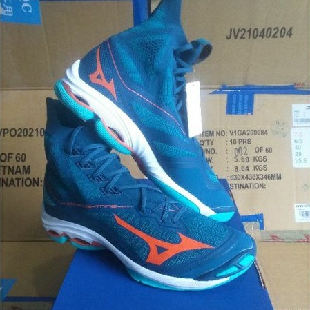 SEPATU VOLI MIZUNO WAVE LIGHTNING NEO LEGION BLUE ORIGINAL