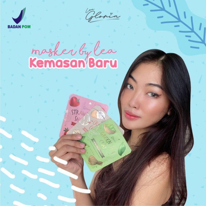 [KEMASAN BARU] 20 GRAM READY MASKER ORGANIK BY LEA GLORIA BPOM✔️
