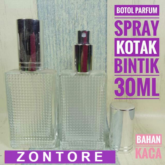 PROMO BOTOL PARFUM - BOTOL KACA TEBAL - BOTOL BINTIK 30ML
