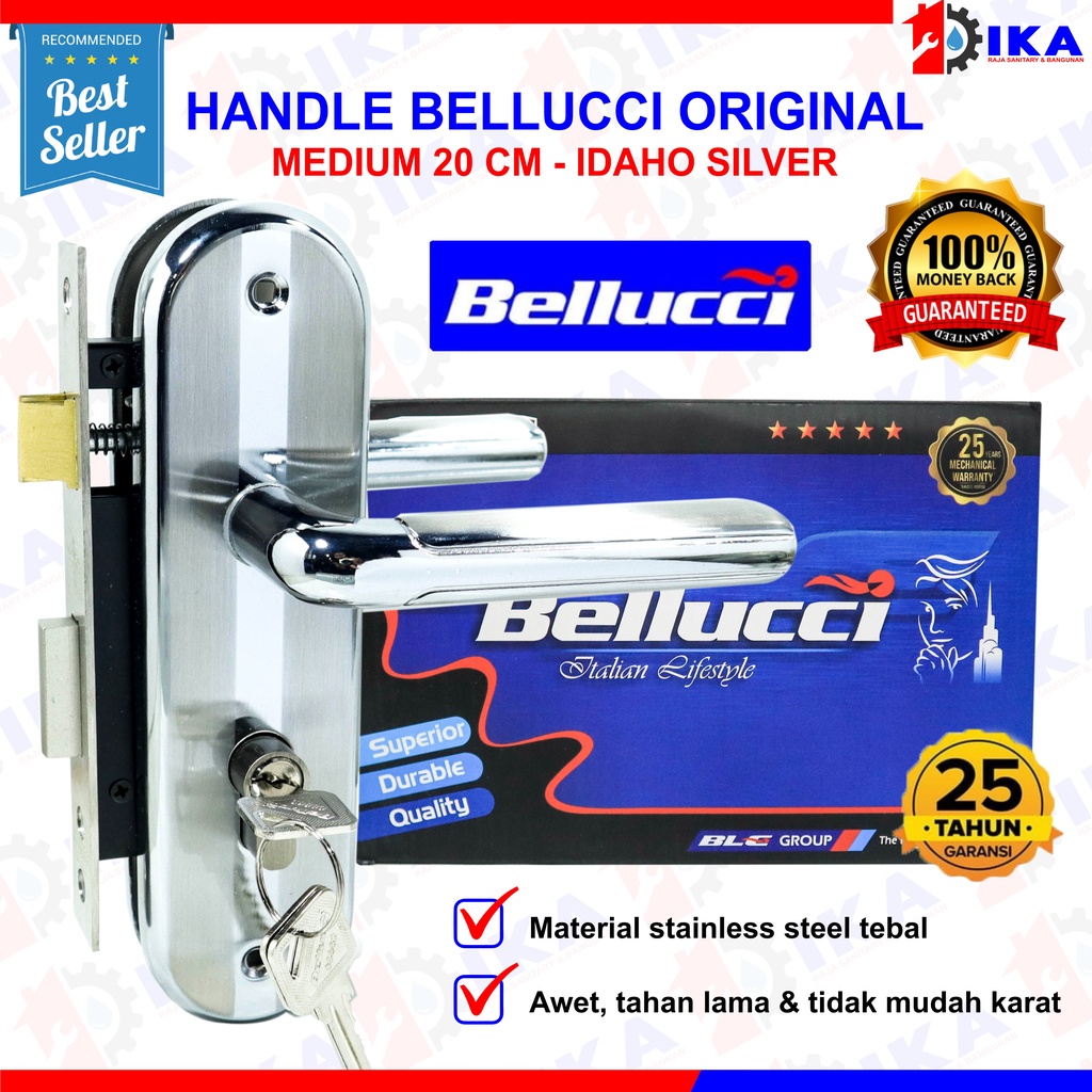 Kunci Pintu Tanggung Bellucci Asli Handle Sedang Bellucci Kunci Bellucci Stainless N Series