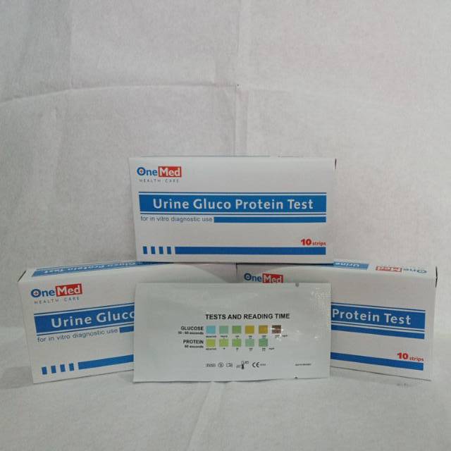 Urine gluco protein test onemed / alat cek tes kencing gula darah