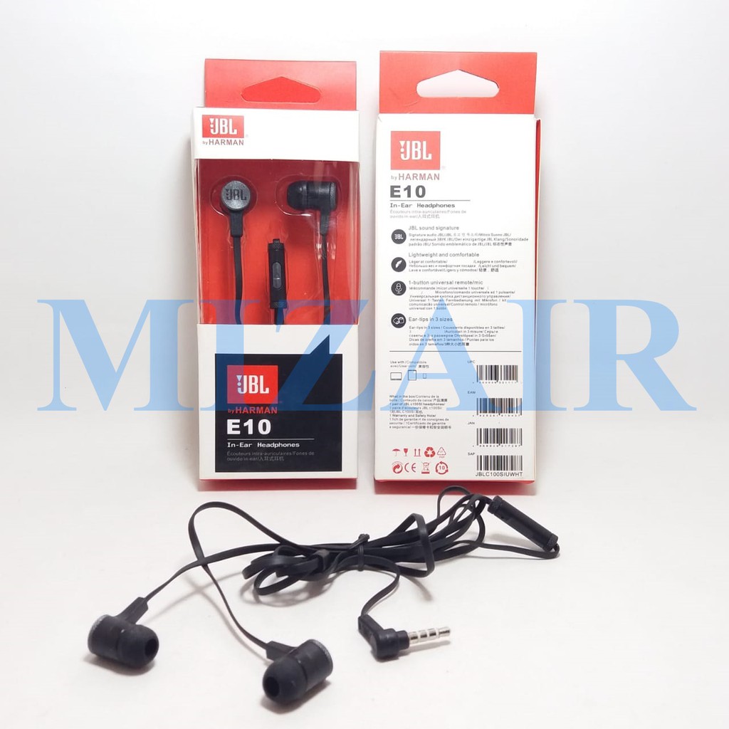 Earphone JBL E10 Super bass Headset JBL E10 Handsfree JBL E10