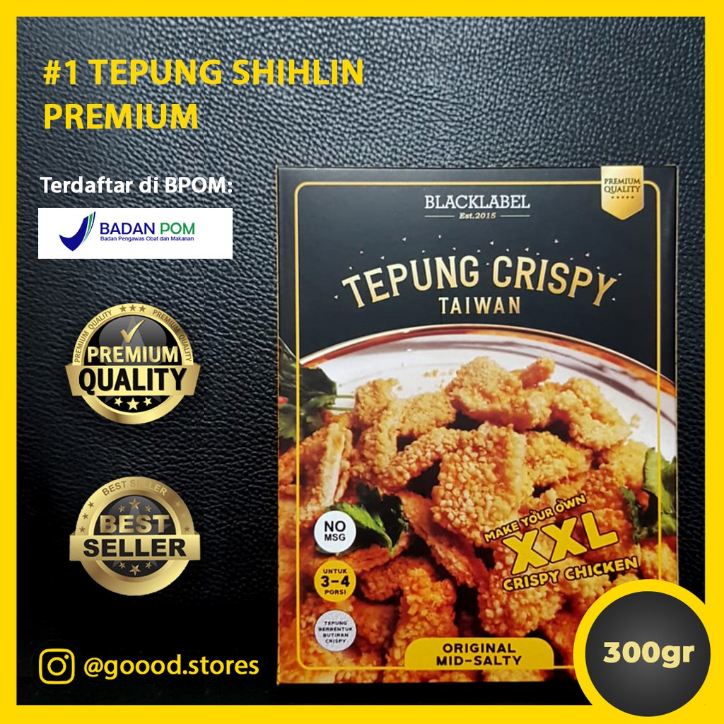 

Tepung Crispy Shilin Taiwan Asli BlackLabel 300gr