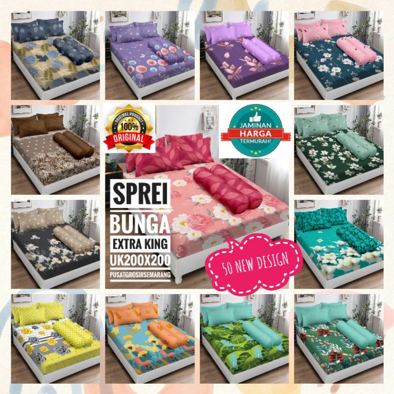 Sprei LADY ROSE Extra King Size uk 200x200 cm Flower Abstrak Modern Minimalis Alodia Banda Delia Janet Malva Nadya Ocha Okta Shinta Luxio Blend Furla Michelle Parisian Matrix Luxio Arco Alex Celine Peter Regan William Felix Hindia Matrix Michelle Pikka