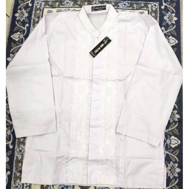 Baju Koko Remaja Lengan Panjang Putih / Anak Tanggung