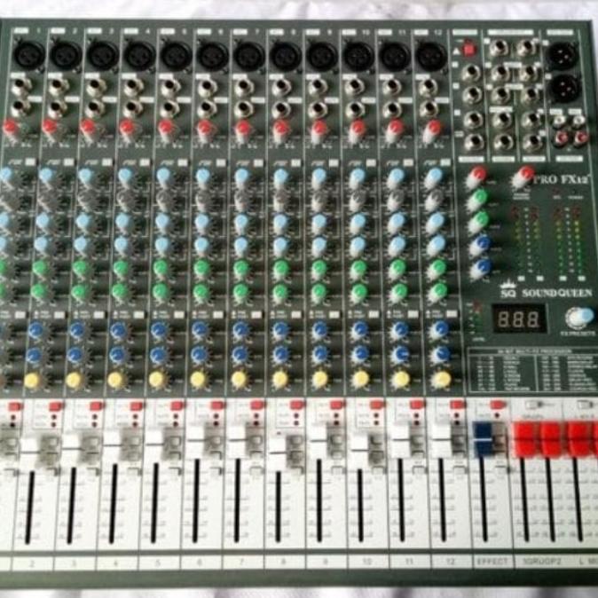 Kualitas terbaik] Mixer Audio 12 Channel Soundqueen Pro FX 12+