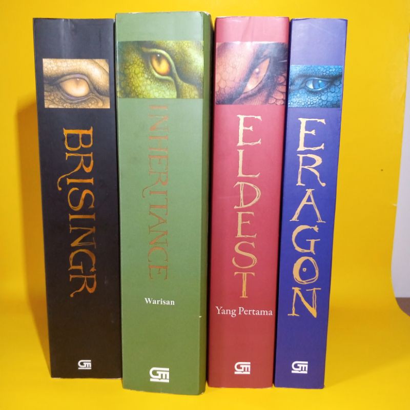 Novel preloved Eragon set Eldest Brisingr Inheritance- Christopher paolini novel preloved