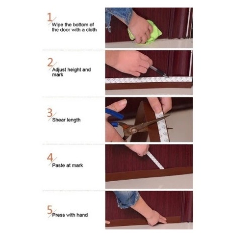 

TERLARIS !!! 5m Insect Proof Door and Window Seal White Silicone Sealing Tape