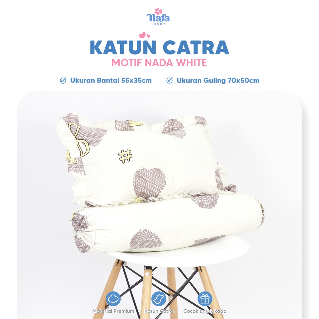 NAFA BABY - READY Sarung Bantal Guling Balita | Anak Toddler BAHAN KATUN