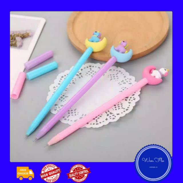 

WENFLO.ID|| Pulpen Karakter Unicorn Moon Lucu