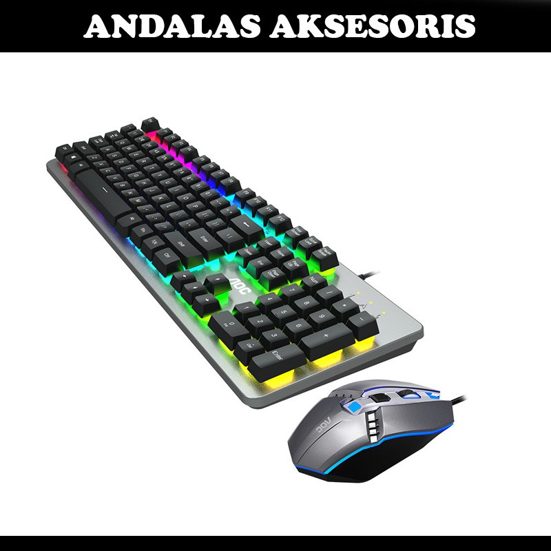 Keyboard Mouse Gaming Combo AOC KM 410