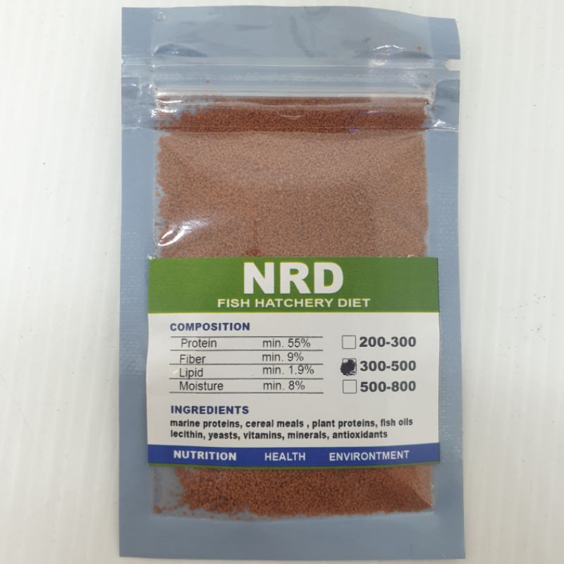 Pelet NRD 3/5 300-500Micron 5Gr Original By Invei Pakan Guppy Tetra Cupang Dll