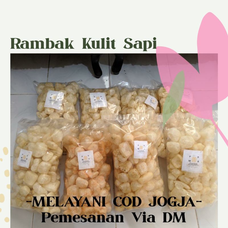 

rambak kulit sapi/dorodok