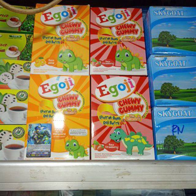 Egoji gummy rasa  orange dan strawbery Shopee Indonesia