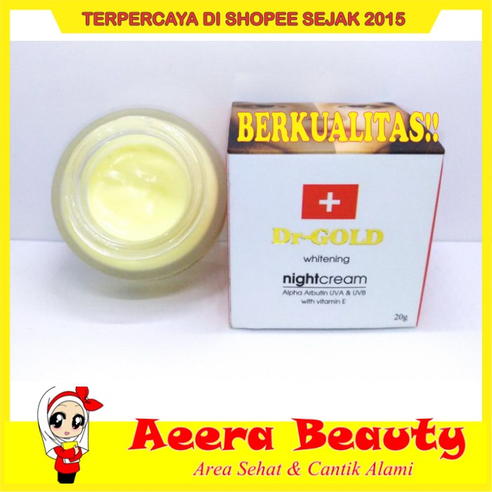 GRATIS ONGKIR DR.GOLD NIGHT CREAM 20GR / DR.PURE GOLD / DR PURE AK0268