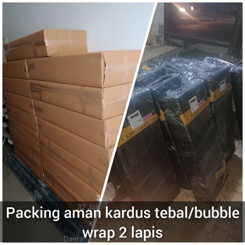 extra packing bubble wrap atau kardus