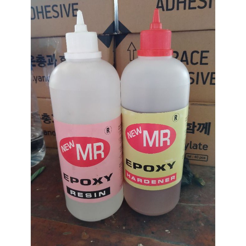 

LEM KAYU EPOXY 1 KG NEW MR HARDENER&RESIN