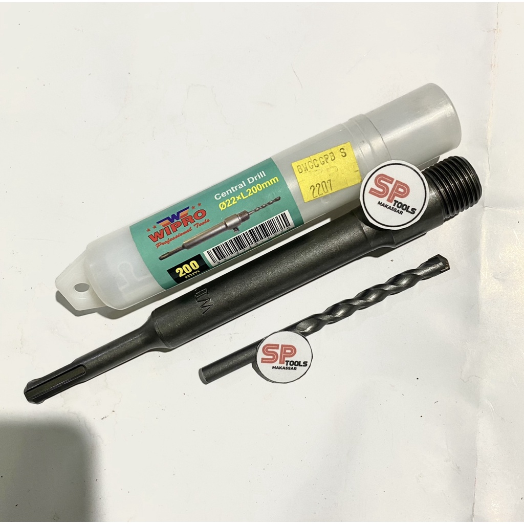 ADAPTOR CONNECTING SDS PLUS 200MM / KONEKTING CONECTING HOLE SAW 200 MM WIPRO / CONECTOR HOLESAW / K