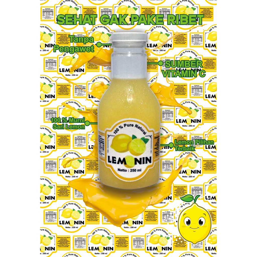

Lemonin Sari lemon Murni 100% 250 ml