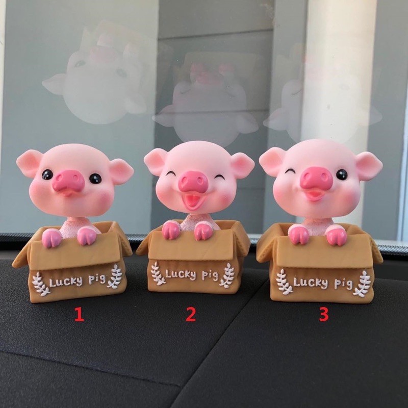 pajangan mobil babi dasbord pig cute pig SOLAR PIG KARDUS // Pajangan Solar Dasboard dasbor Mobil Cute Pig Babi