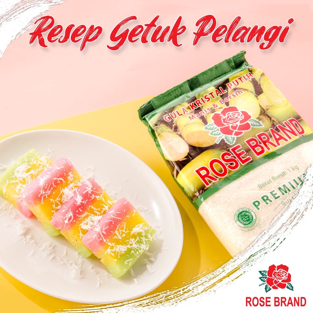 Rose Brand / Gula Pasir Putih Kristal / Premium / 1 kg 1kg - Seller