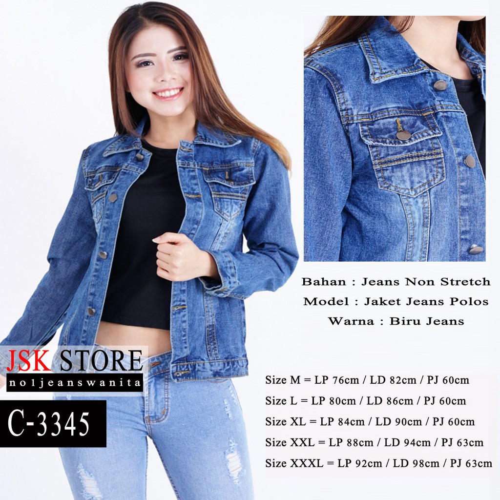 950 Model Jaket Wanita Bahan Jeans HD Terbaru