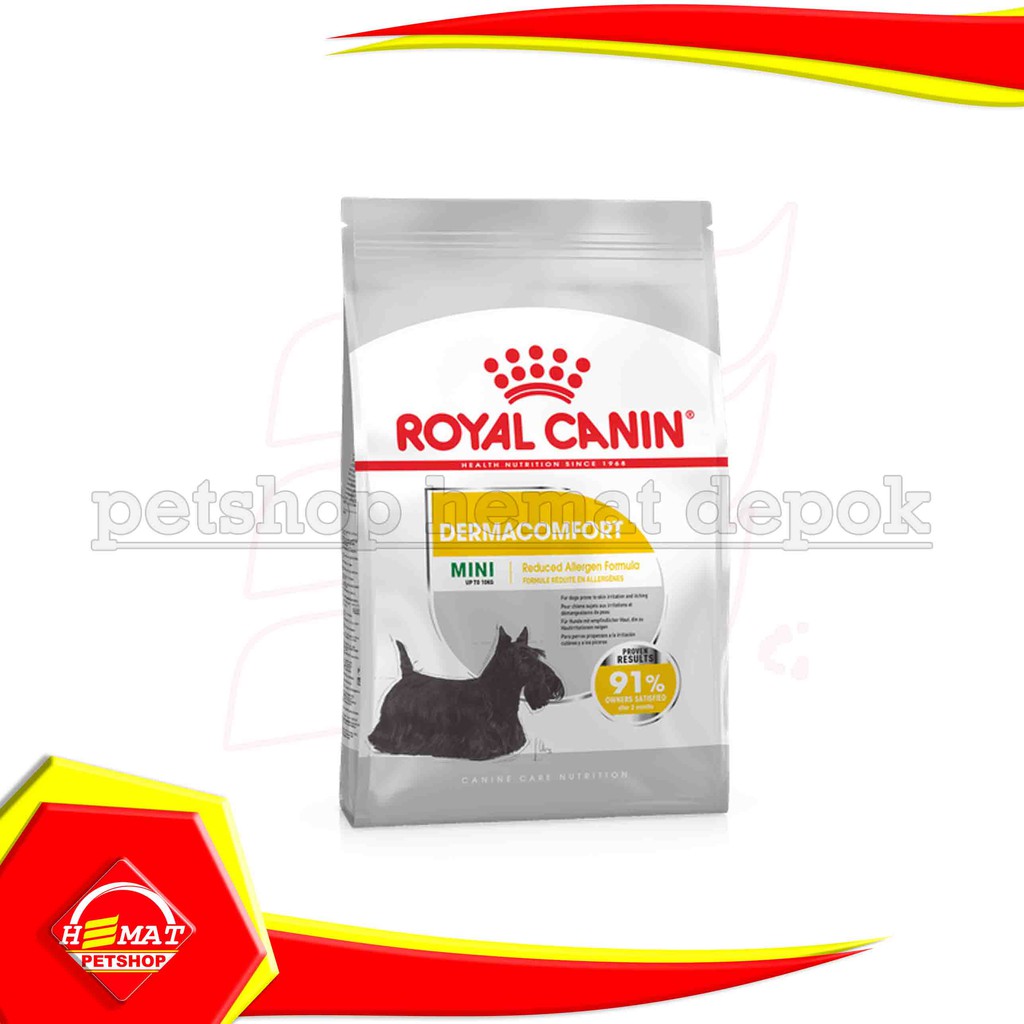 Makanan Anjing Royal Canin Mini Dermacomfort 3 Kg iritasi alergi 3kg