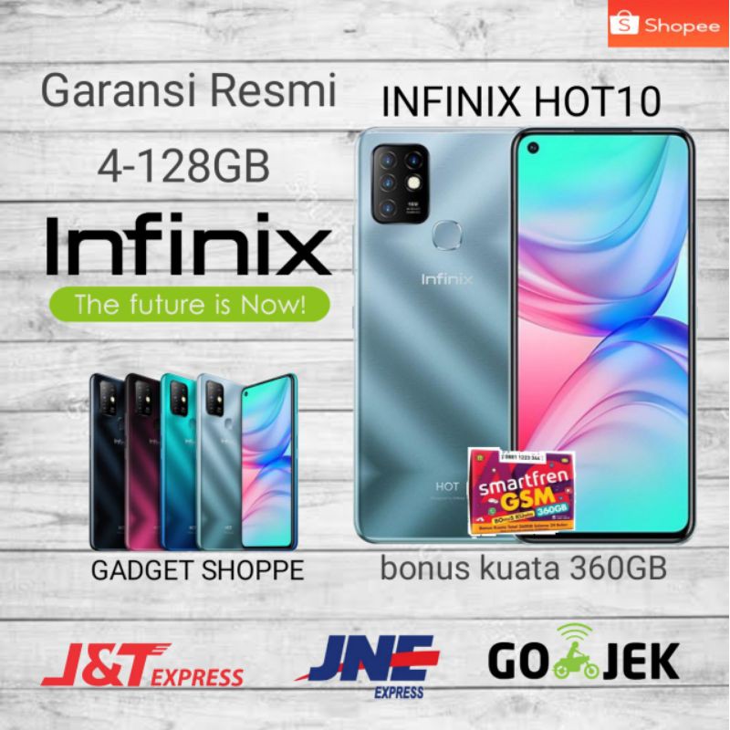 Infinix Hot 10 & hot 9 play 4/64 4/128 Garansi Resmi infinix✅