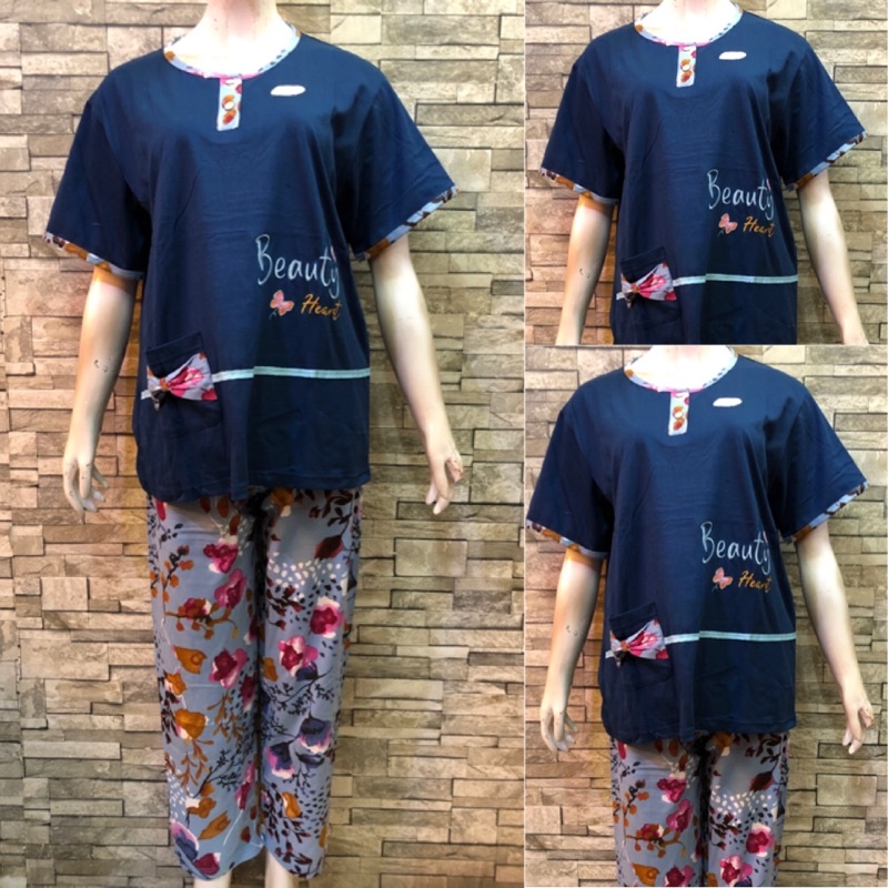 CP FOREVER MAMA SIZE | BAJU TIDUR | PIYAMA | COD-681 Dongker