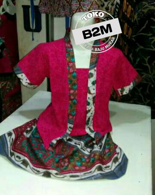 Kebaya Anak Setelan Batik Kutu Baru Usia 1,2,3,4,5,6,7,8 Tahun Grosir Batik Murah