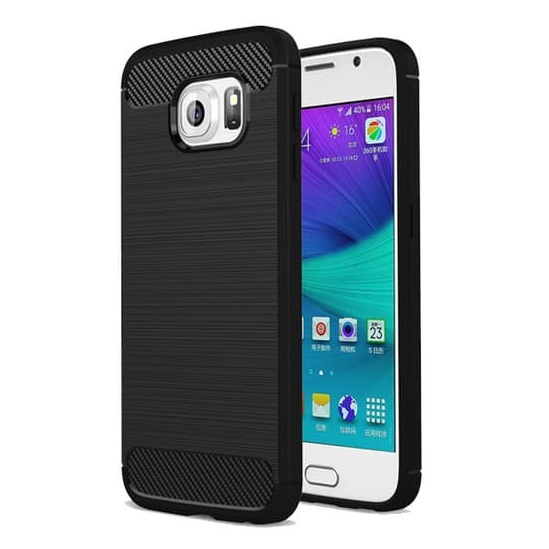 CASE SLIM FIT CARBON IPAKY SAMSUNG GALAXY S7 SAMSUNG GALAXY S7 FLAT SOFTCASE - FA